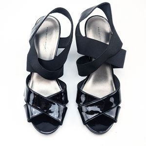 Black Wedge Heels, 8.5